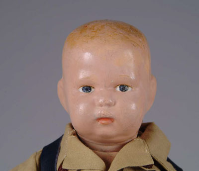 Appraisal: - SCHOENHUT TODDLER BOY This little fellow with painted hair