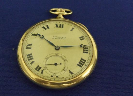 Appraisal: Waltham of Birmingham ct gold pocket watch with subsidiary second