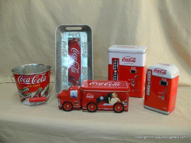 Appraisal: Coca-Cola Tin Collectible Use Items - Coke Box shaped tin