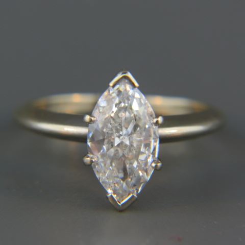 Appraisal: Diamond Solitaire Ring carat marquise diamond SI- I color k