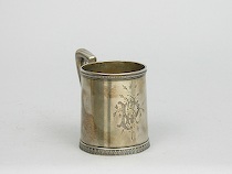 Appraisal: Victorian Sterling Tiffany Co Mug Sterling mug stamped Tiffany Co