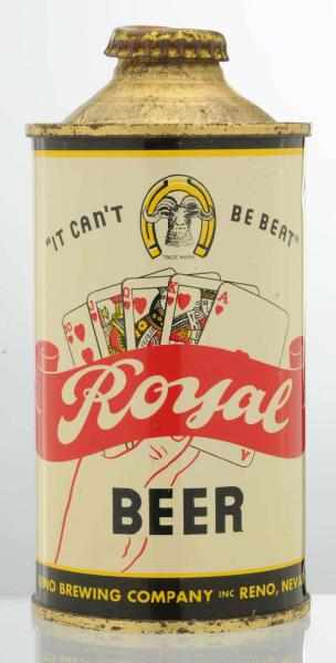 Appraisal: Royal Beer LP Cone Top Beer Can - Clean all