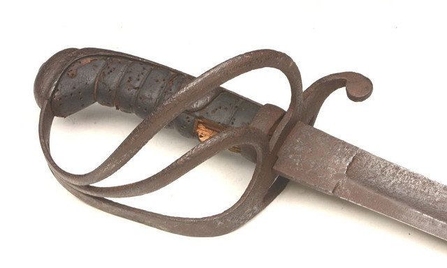 Appraisal: A TH CENTURY ENGLISH IRON SWORD