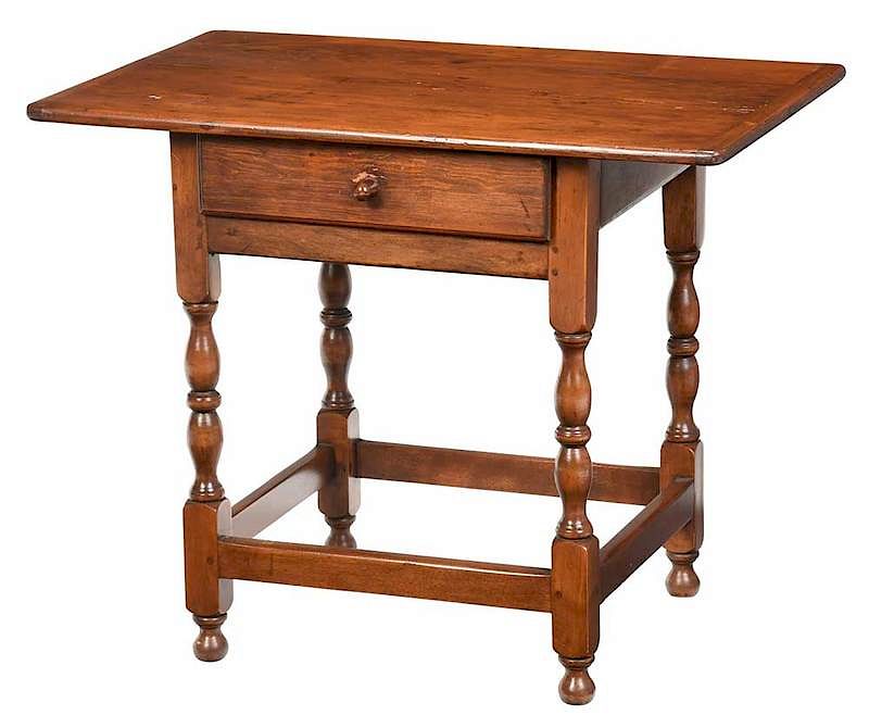 Appraisal: American William and Mary Tavern Table New England th century