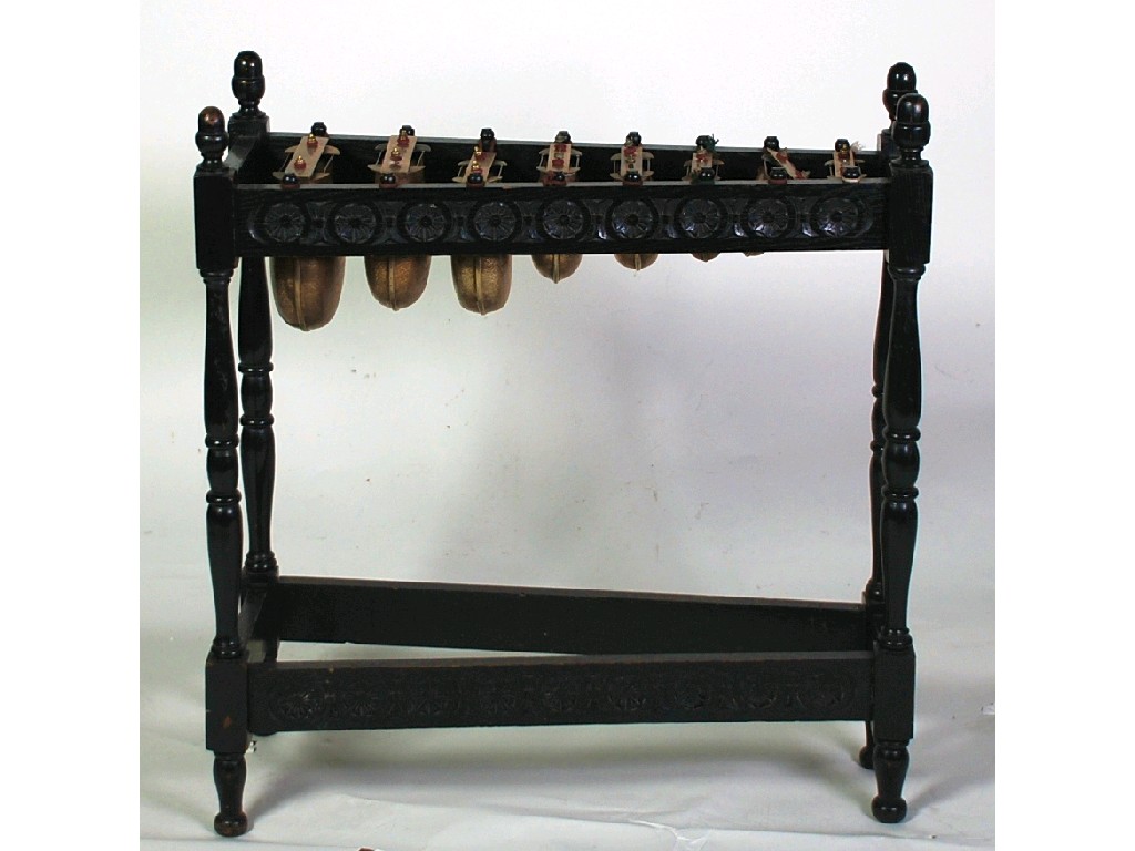 Appraisal: LATE NINETEENTH CENTURY EARLY TWENTIETH CENTURY XYLOPHONE the eight graduated