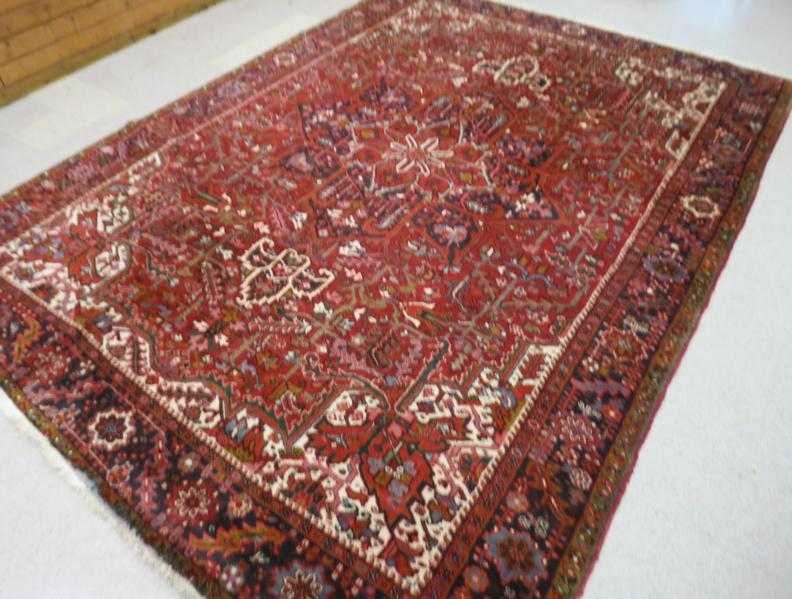 Appraisal: SEMI-ANTIQUE PERSIAN HERIZ CARPET Heris area East Azerbaijan Province northwestern