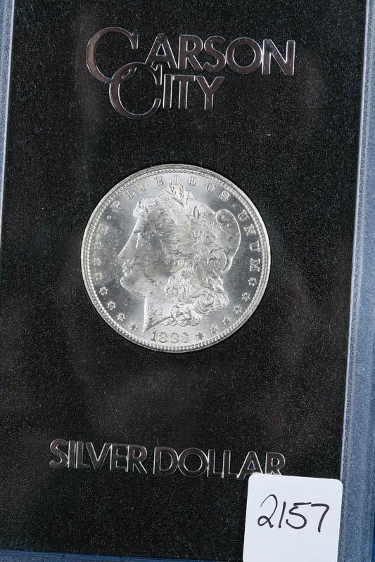 Appraisal: CARSON CITY SILVER DOLLAR Comes with GSA box and plastic