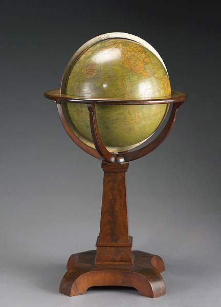 Appraisal: A late Victorian terrestrial library globe W amp A K