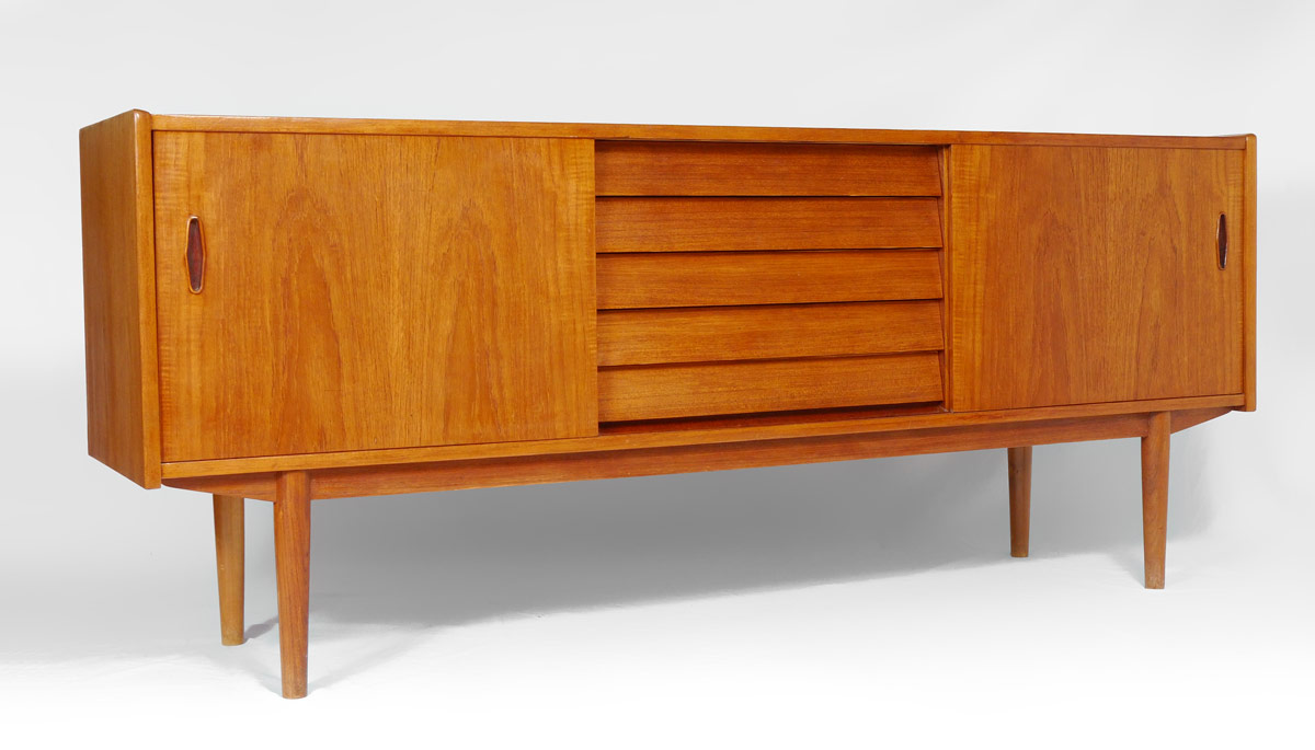 Appraisal: HUGO TROEDS TRIO MID CENTURY SIDEBOARD ''Trio'' model designed by