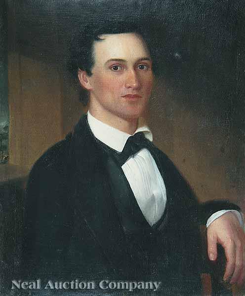 Appraisal: American Southern School mid- th c Portrait of a Gentleman