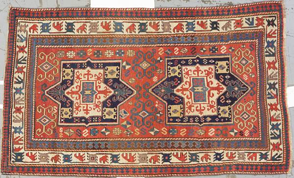 Appraisal: A Kazak rug Caucasus circa size approximately ft in x