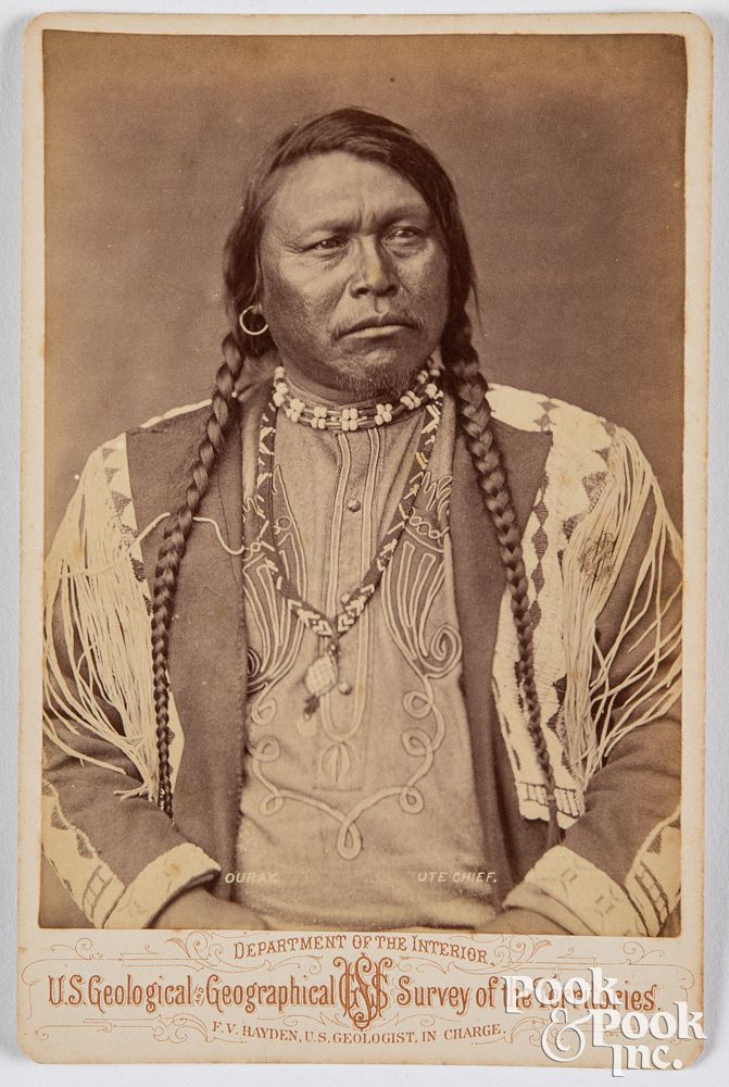 Appraisal: Native American Indian photo Ouray Native American Indian cabinet card