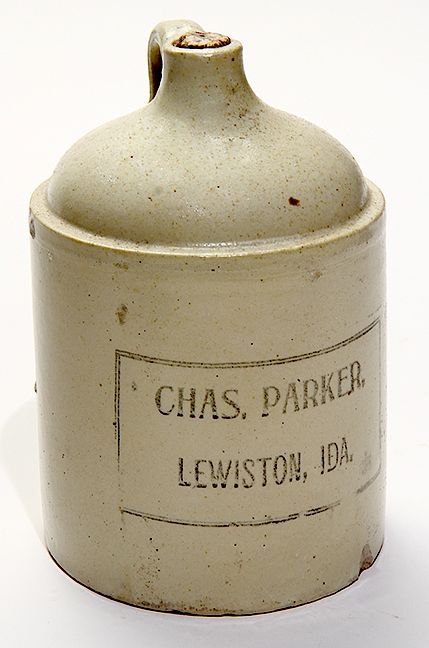 Appraisal: Chas Parker Lewiston Idaho Quart Jug Exclusive on Bidsquare Chas