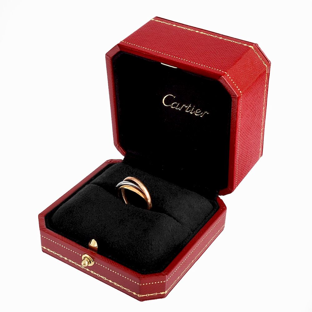 Appraisal: Vintage Cartier K Trinity Ring Vintage Cartier Karat Tri-Color Gold