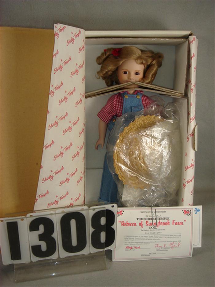 Appraisal: Danbury Mint Shirley Temple Rebecca of Sunnybrook Farm doll mint