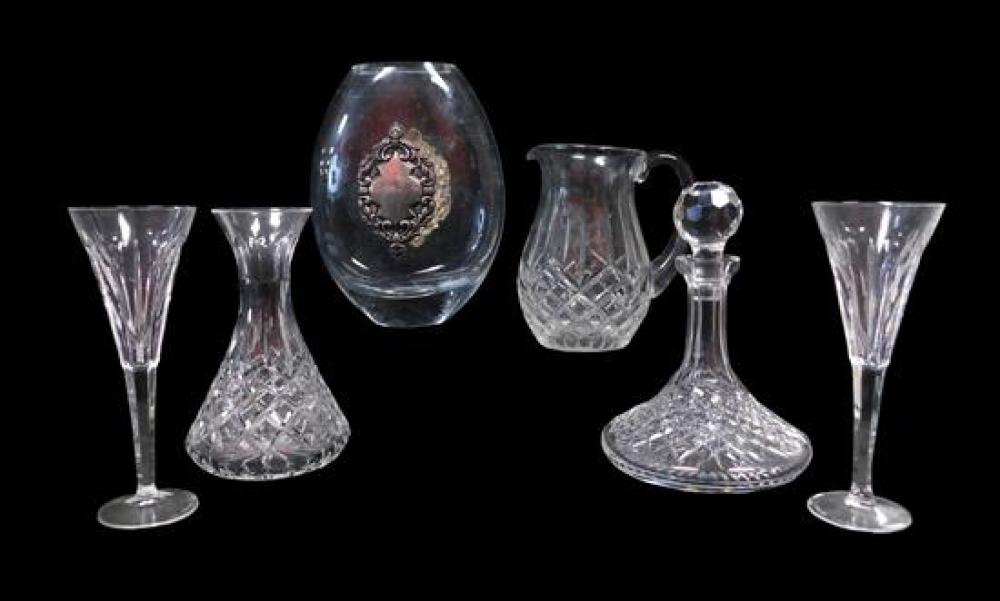 Appraisal: Waterford and Nachtmann crystal servingware six pieces all marked on