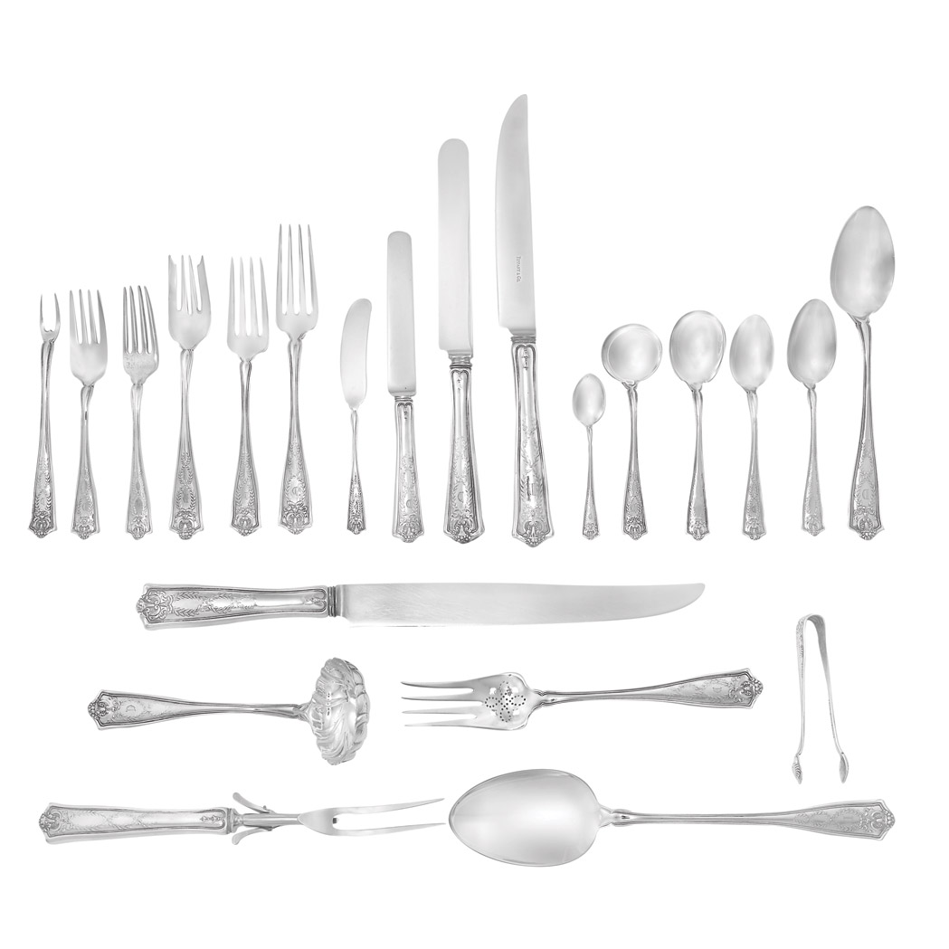 Appraisal: Tiffany Co Sterling Silver Flatware Service In the Winthrop pattern