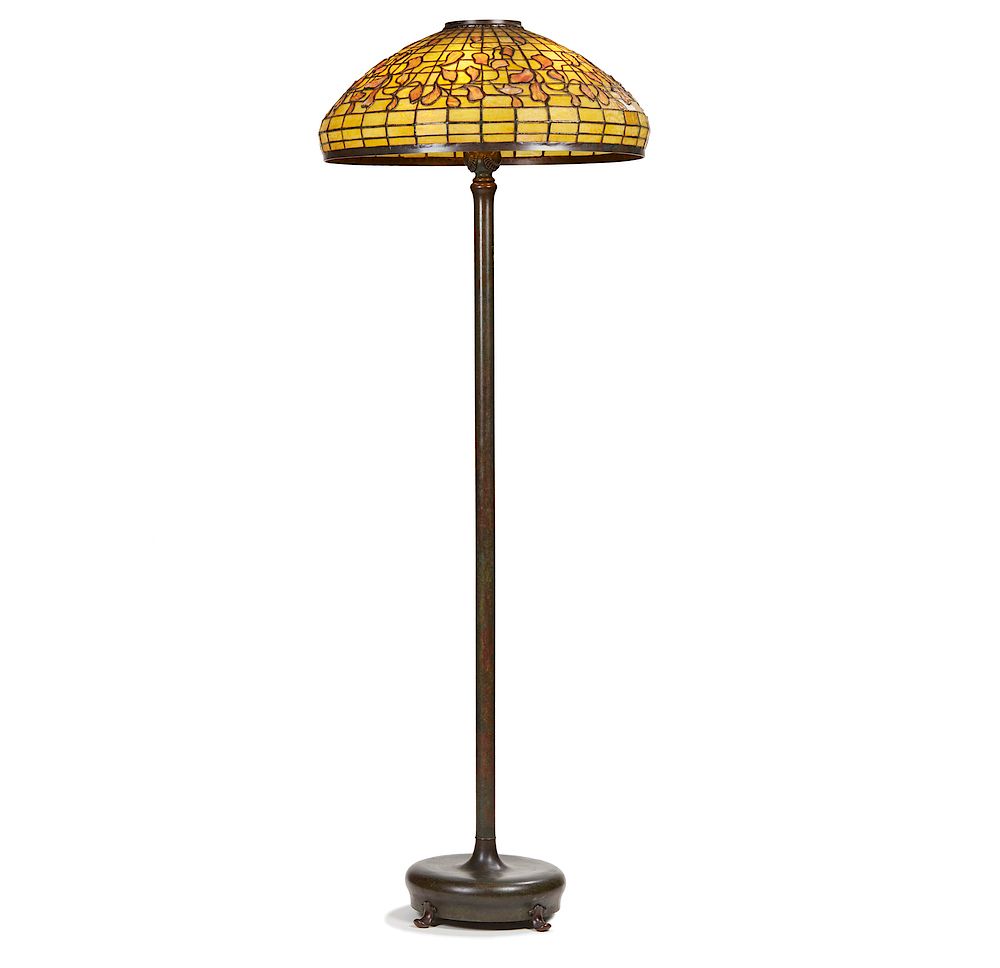 Appraisal: Tiffany Studios Leaded Glass Floor Lamp Tiffany Studios leaded glass