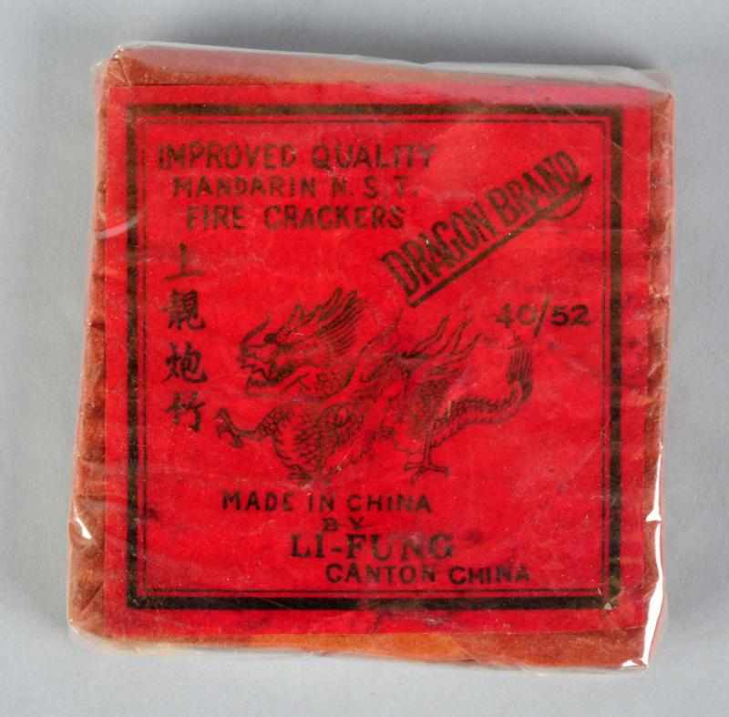 Appraisal: Dragon Brand Mandarin -Pack Firecrackers Class Manufactured by Li Fung