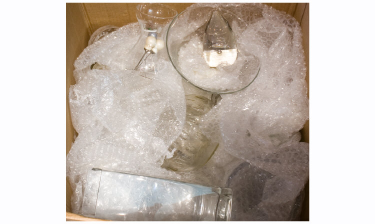 Appraisal: Box Containing A Collection of Glass Ware Vases Bowls Ornaments