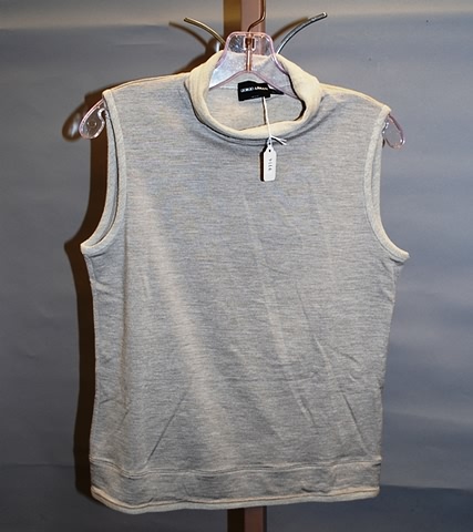 Appraisal: Giorgio Armani tan heather silk cotton spandex sleeveless cotton mock