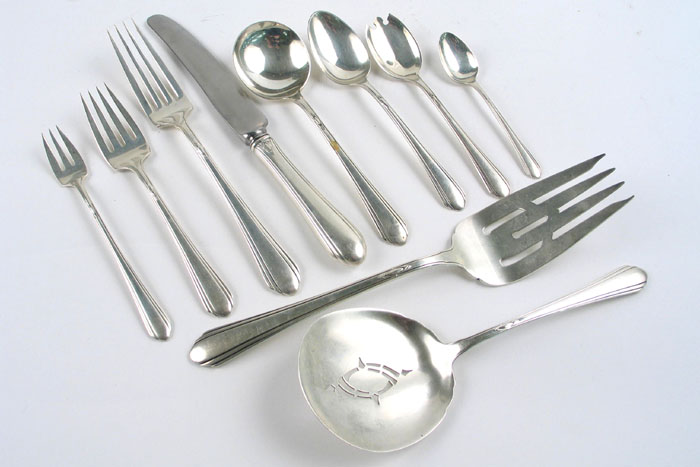 Appraisal: A PIECE TOWLE STERLING SILVER FLATWARE Lady Diana pattern of