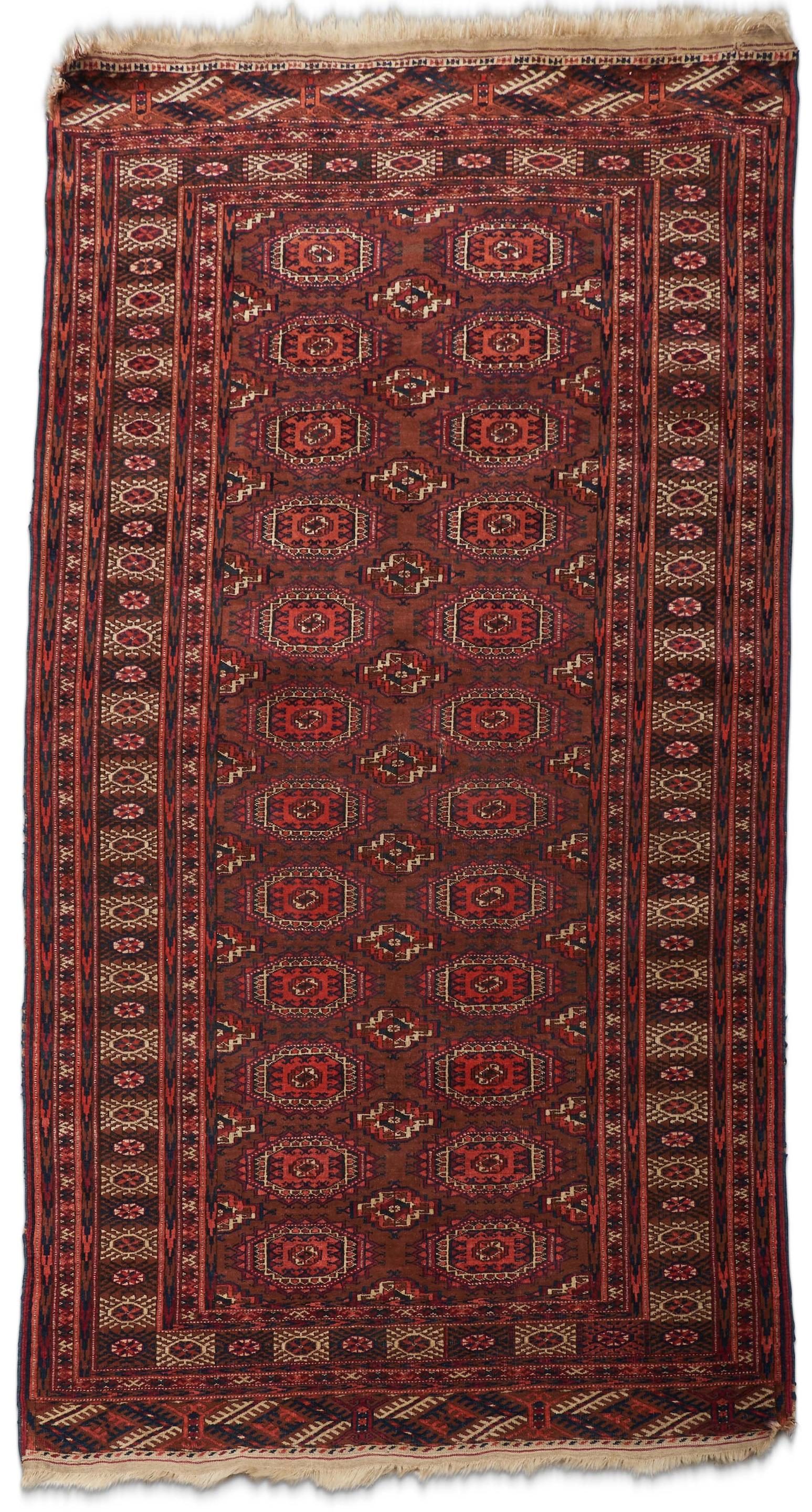 Appraisal: Turkmen Rug Turkestan ft in x ft in