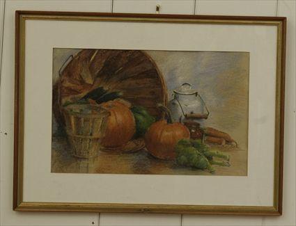 Appraisal: Still Life with Pumpkins Pastel