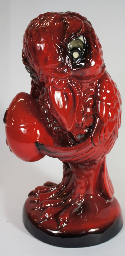 Appraisal: Peggy Davies Ruby Fusion Limited Edition Grotesque Bird ''The Secret