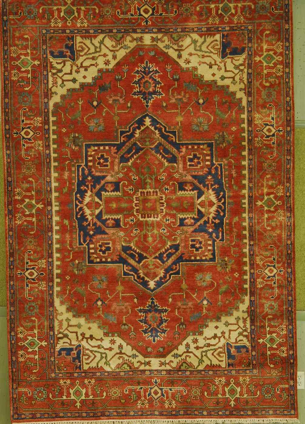 Appraisal: ORIENTAL RUG SERAPI DESIGN ' x ' '' Gabled central