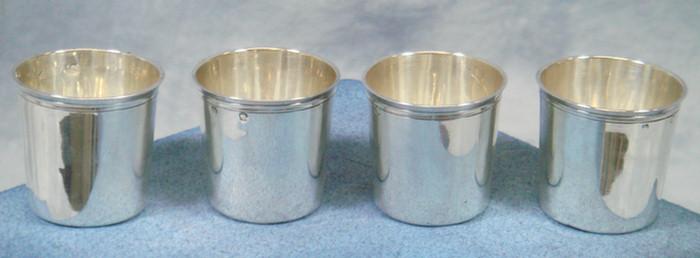 Appraisal: French silver liquor cups early th century fine marks h