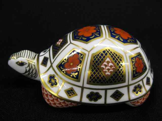 Appraisal: Royal Crown Derby ''Imari'' Turtle Figurine '' long excellent with