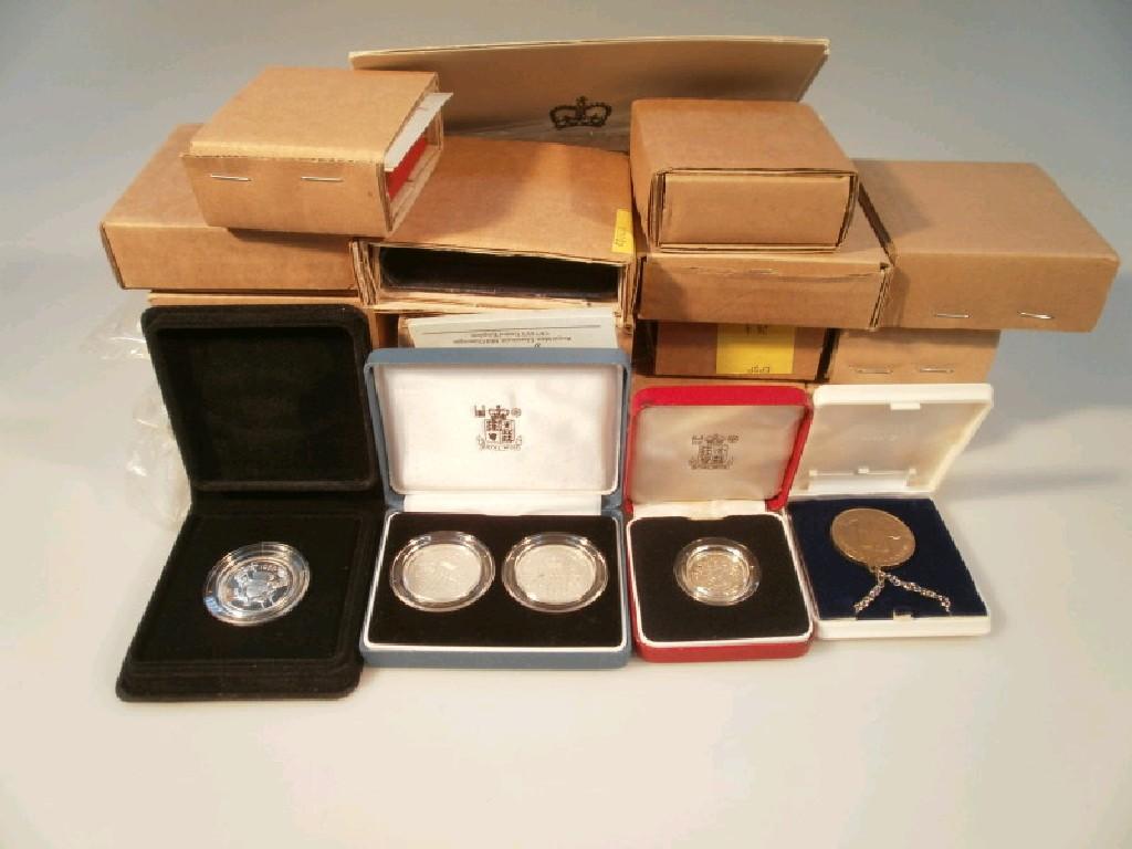 Appraisal: Assorted silver proof coins from the 's and 's together