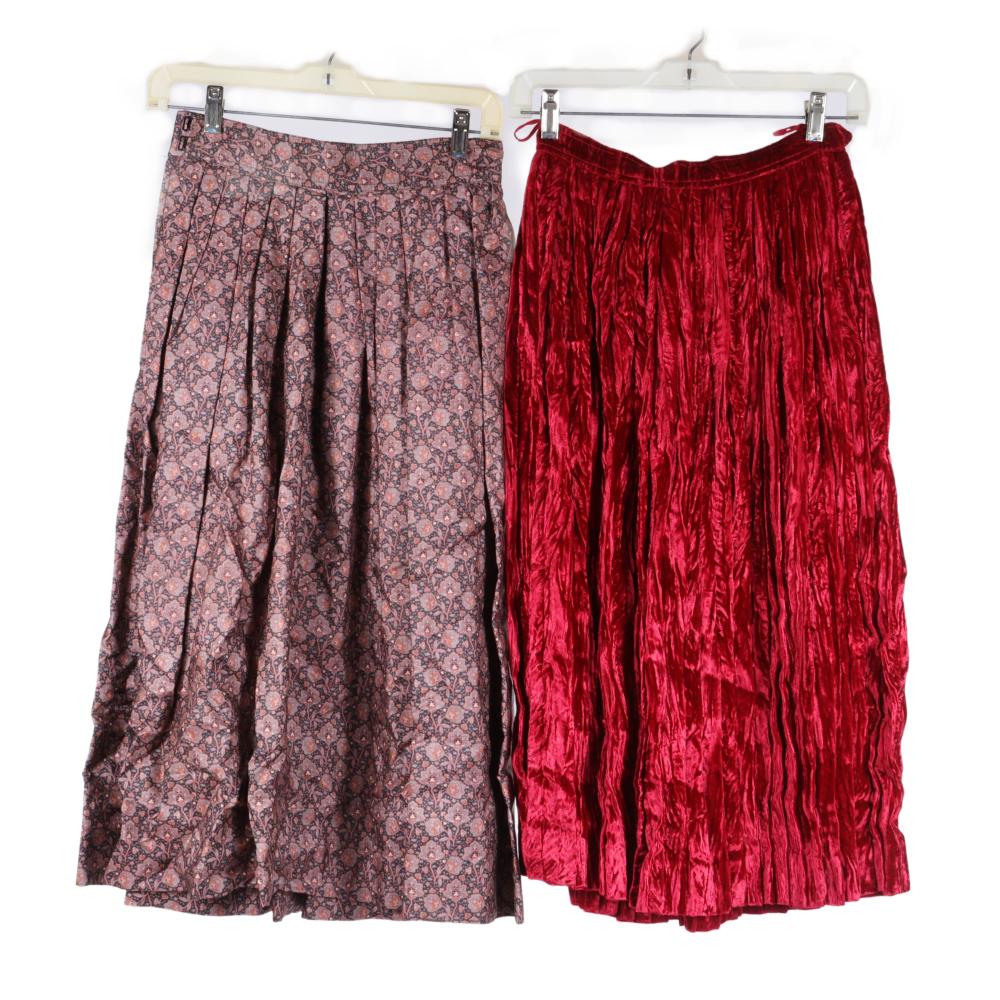 Appraisal: Saint Laurent Rive Gauche vintage s pair of midi skirts