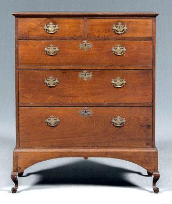 Appraisal: Rowan County chest on frame walnut with yellow pine secondary