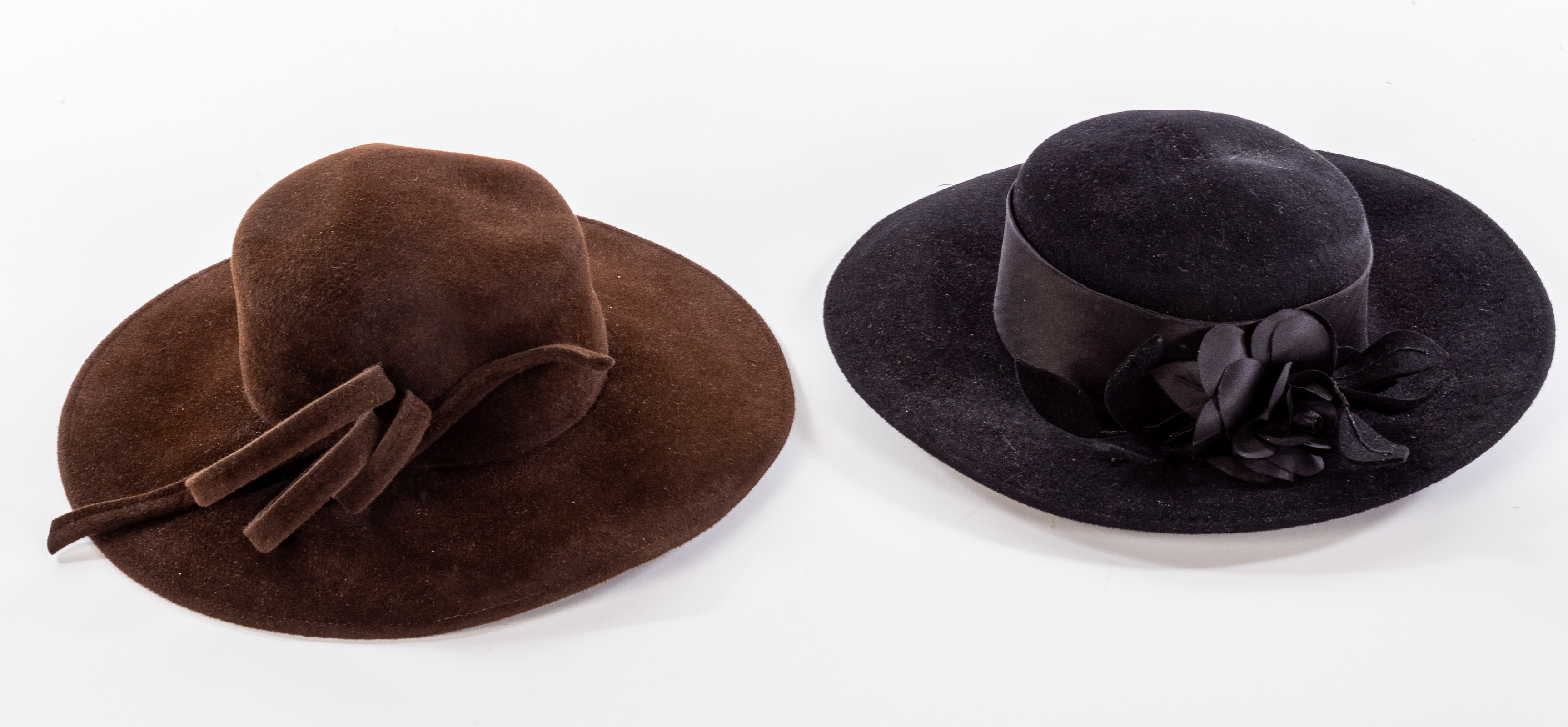 Appraisal: TWO FELT SYLVIA FLETCHER X LOCK CO HATS Lock Co