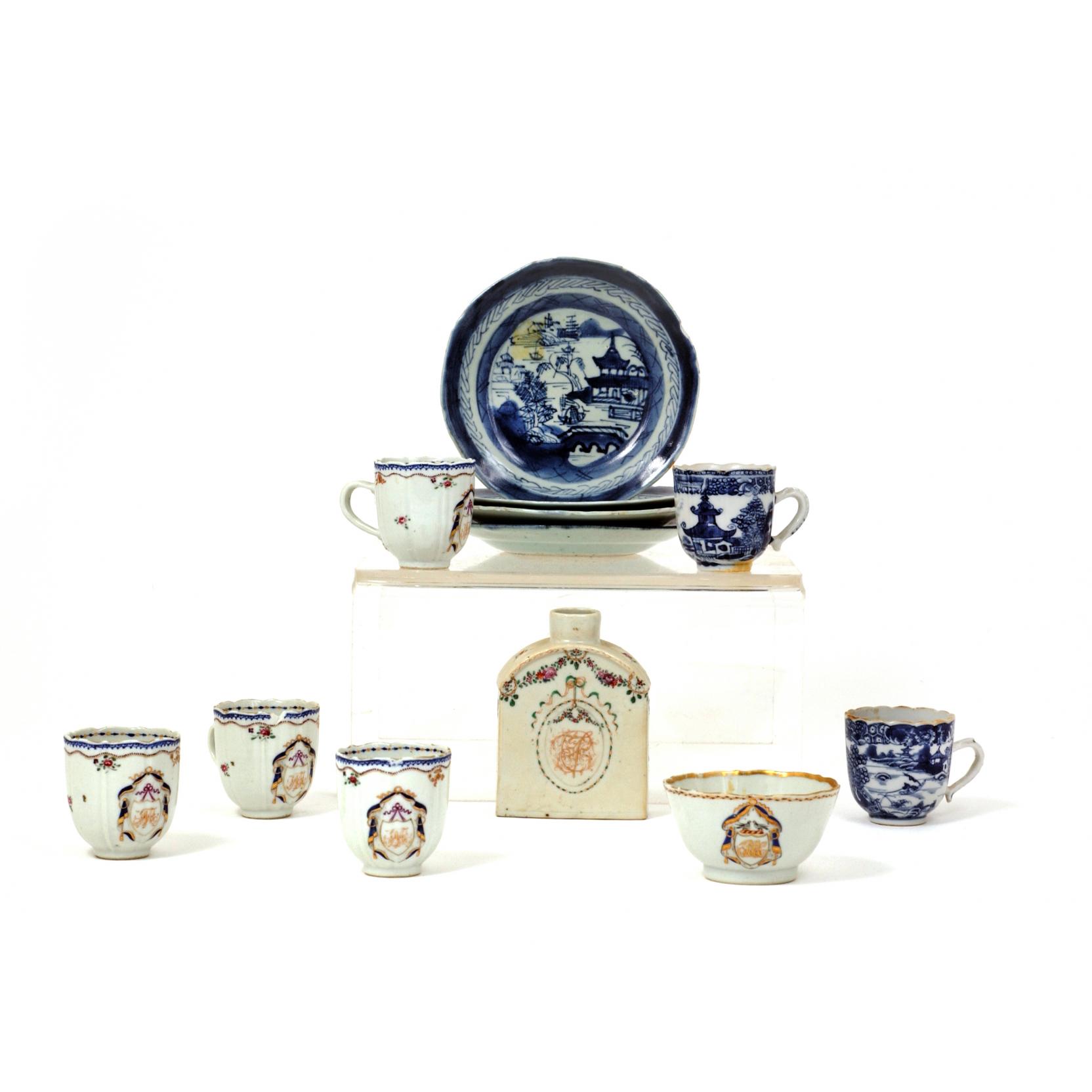 Appraisal: Group of Twelve Chinese Export Porcelain Items th and th