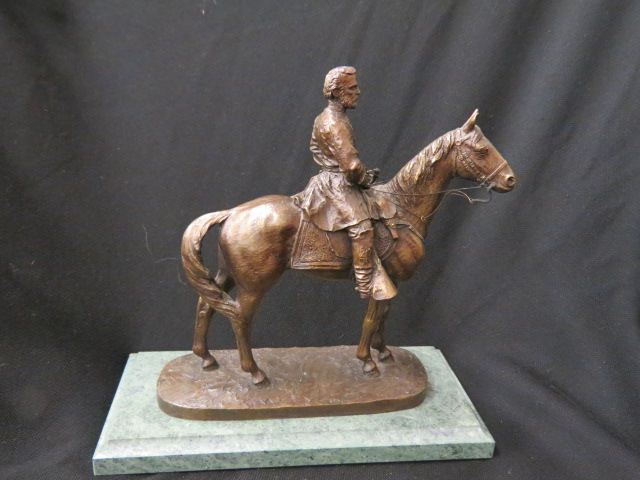 Appraisal: Chilmark Bronze Statue The Gentlemanbust of General Grant by Francis