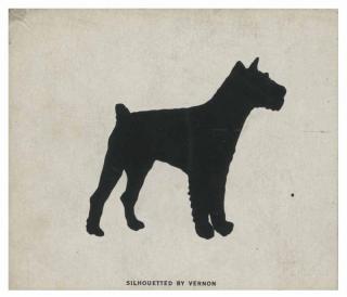 Appraisal: Vernon Dai Silhouette of a Terrier Dog N p ca