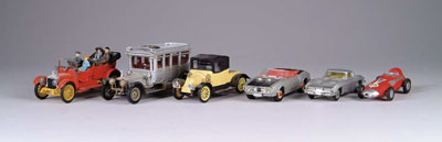 Appraisal: LOT OF DIECAST CORGI VEHICLES Lot includes Ford Thunderbird convertible