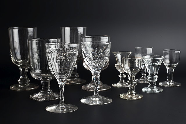 Appraisal: A COLLECTION OF TH AND TH CENTURY DRINKING GLASSES including