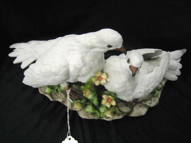 Appraisal: Capodimonte Porcelain Figurine of Two Turtle Doves