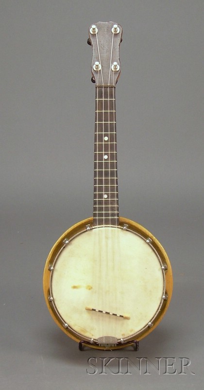 Appraisal: Banjo- Ukulele the maple body the maple resonator the rosewood