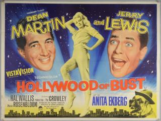 Appraisal: Hollywood or Bust British Quad film poster starring Jerry Lewis