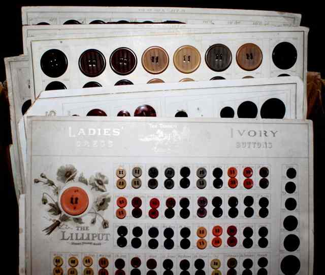 Appraisal: A COLLECTION OF VICTORIAN 'IVORY' BUTTONS all on their original