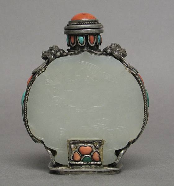 Appraisal: Property of various owners th Century Its well-hollowed white jade