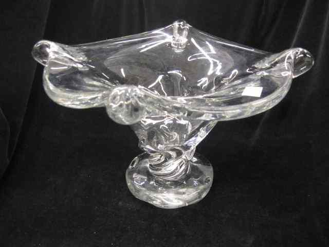 Appraisal: Schneider French Crystal Vase twist body '' tall '' diameter