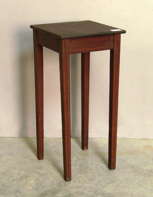 Appraisal: Federal style mahogany stand early th c h w