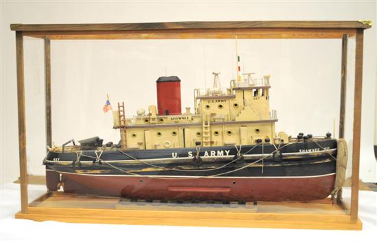 Appraisal: 'Shawnee'' U S Army Support scale model tug boat The