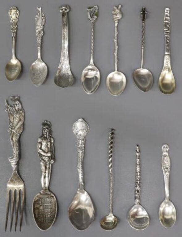 Appraisal: lot of Sterling silver souvenir and other novelty flatware highlights